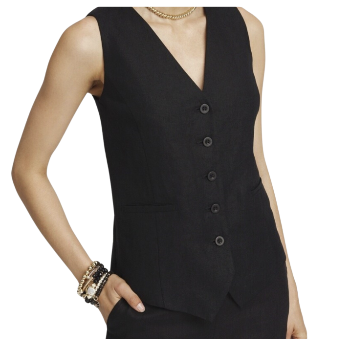 Linen Shirt Vest